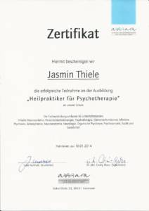 Heilpraktiker Zertifikat